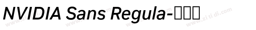 NVIDIA Sans Regula字体转换